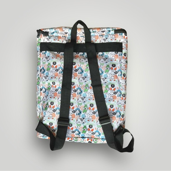 Pokemon Top-Loader Entry Backpack Large Pikachu White Water Resistant Japanese - Picture 3 of 10